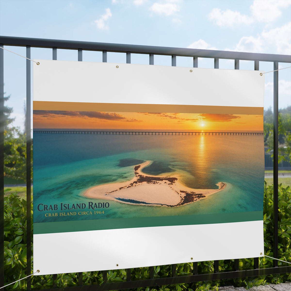 Matte Banner – Island Sunset