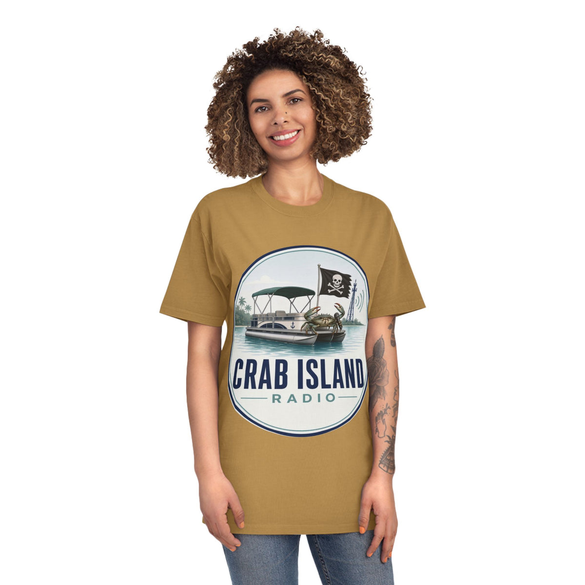 Unisex Faded Shirt – Crab Island Radio
