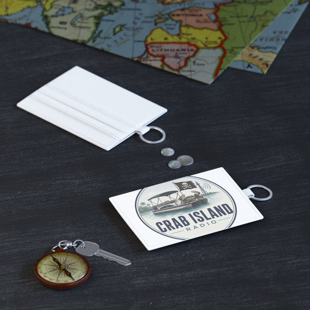 Saffiano Leather Card Holder – Crab Island Radio