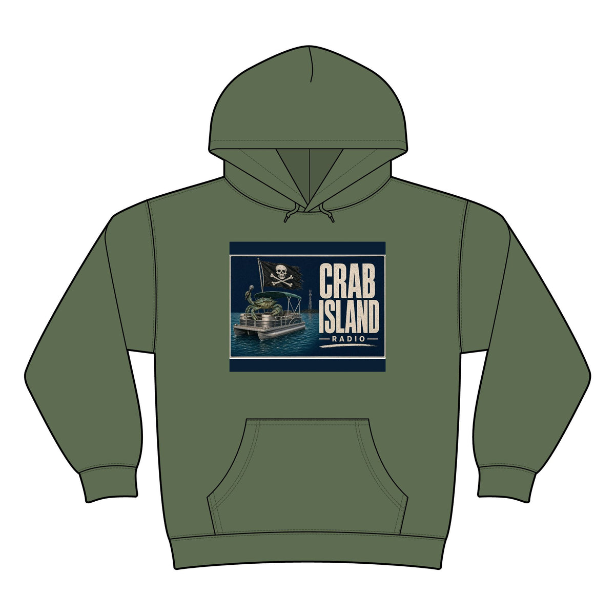 Stencil Camo Hood – Pirate Crab