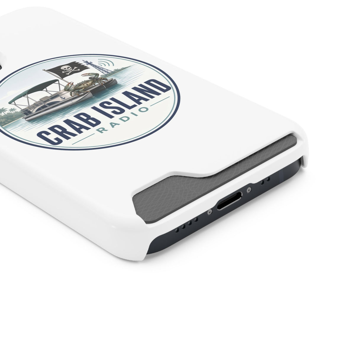 Phone Case With Card Holder – Crab Island Radio