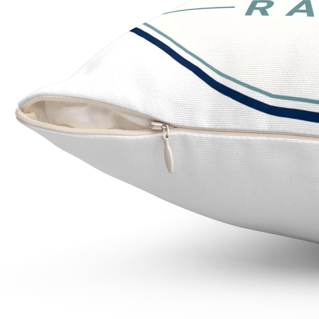 Spun Polyester Square Pillow – Crab Island Radio