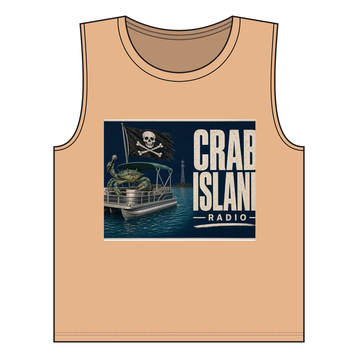 Crab Island Radio Women's Pirate Crab Tank Top