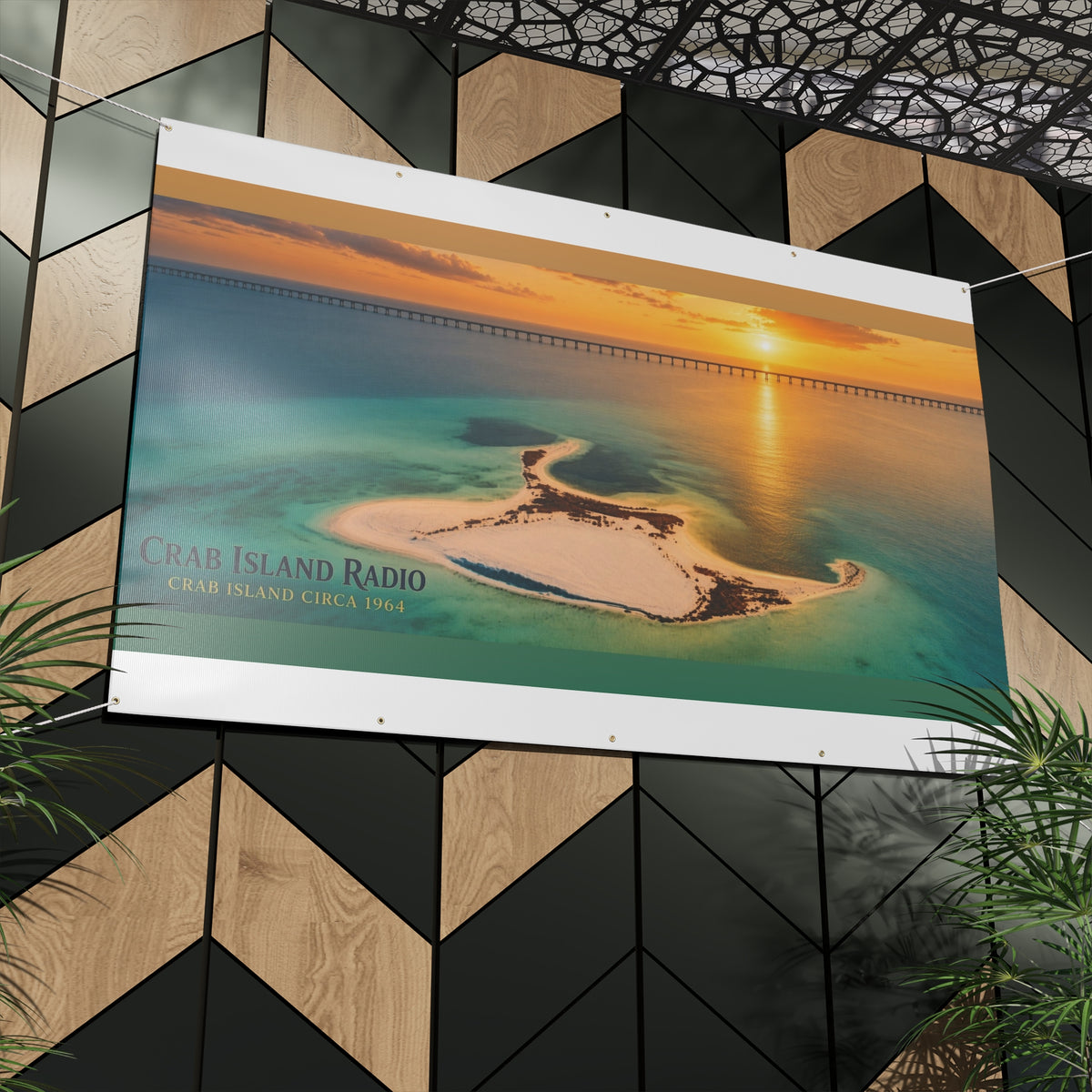 Matte Banner – Island Sunset