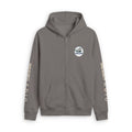 Unisex Relax Faded Zip Hood – Crab Island Radio (Words Sleeves)