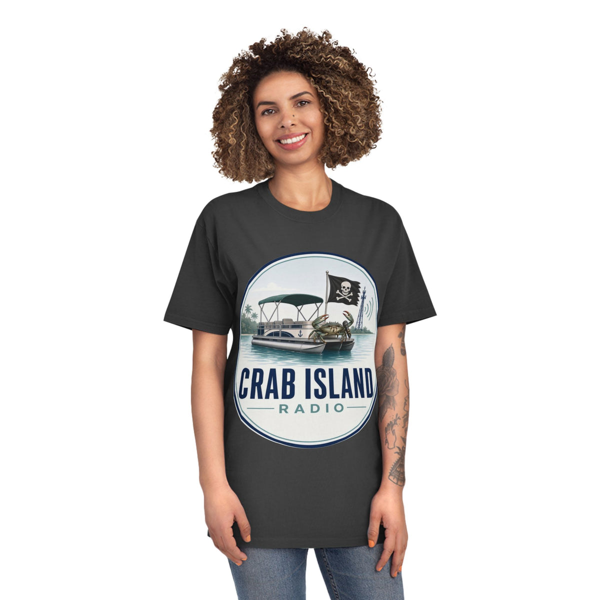 Unisex Faded Shirt – Crab Island Radio