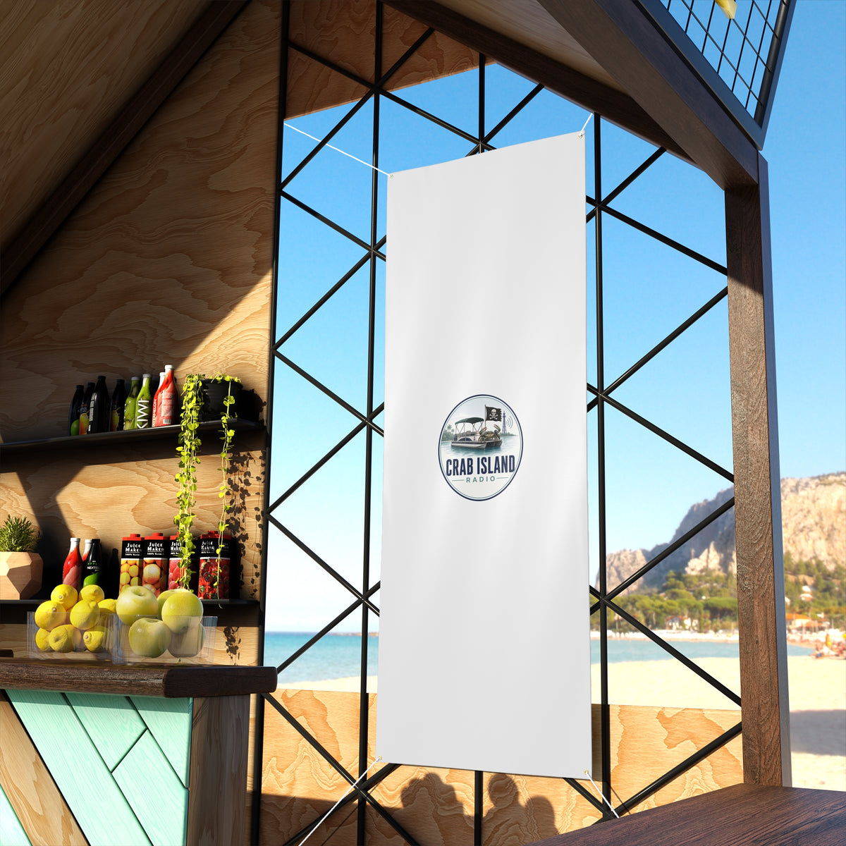 Matte Banner – Crab Island Radio