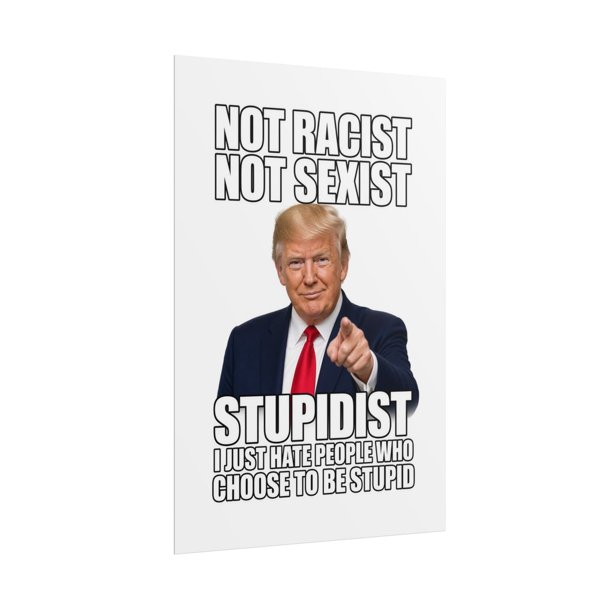 STUPIDIST Funny Meme Poster – Political Humor Wall Art