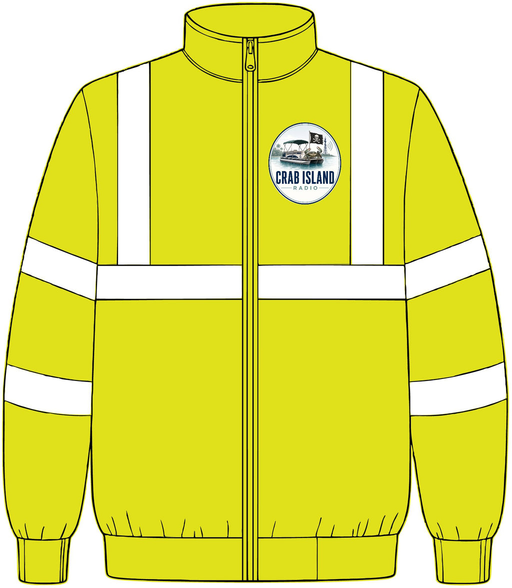 Enhanced Visibility Challenger Jacket with Reflective Taping – Crab Island Radio