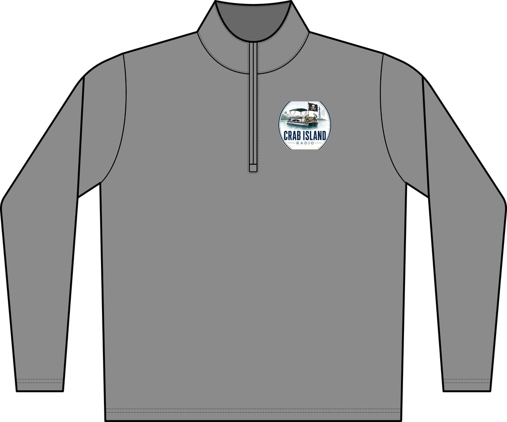 Women's PosiCharge Electric Heather Colorblock 1/4-Zip Pullover – Crab Island Radio