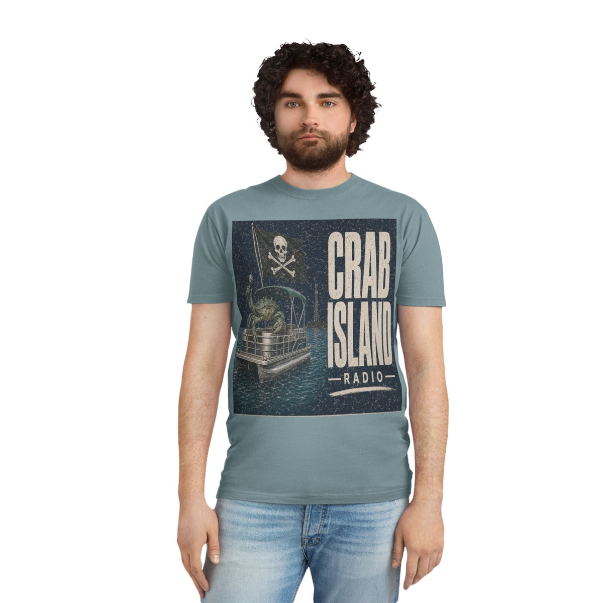 Unisex Faded Shirt – Pirate Crab