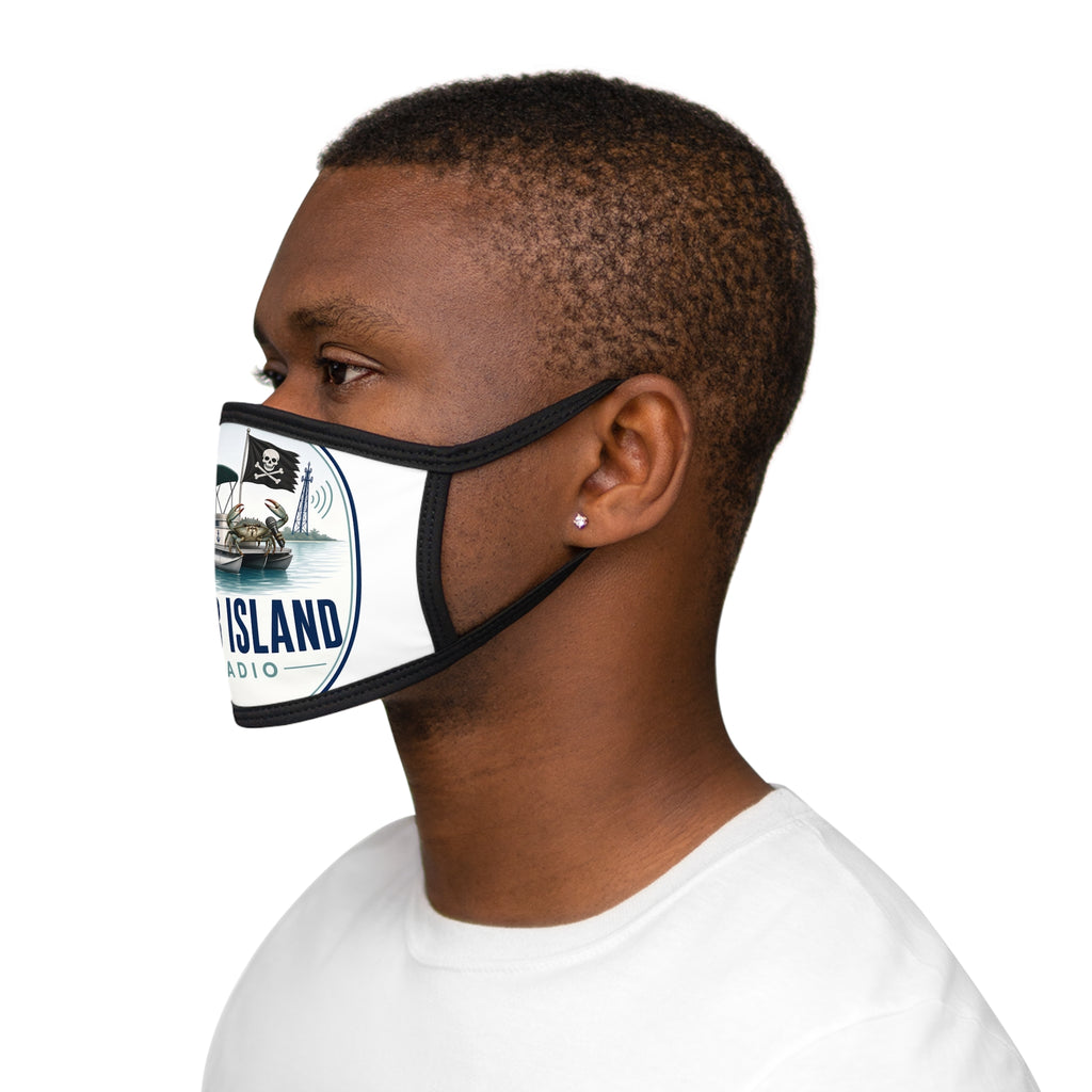 Mixed-Fabric Face Mask – Crab Island Radio