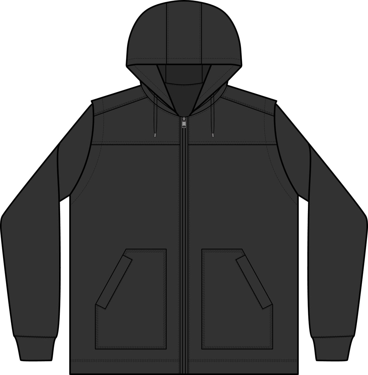 Duck Fleece Full-Zip Hooded Jacket – Crab Island Radio