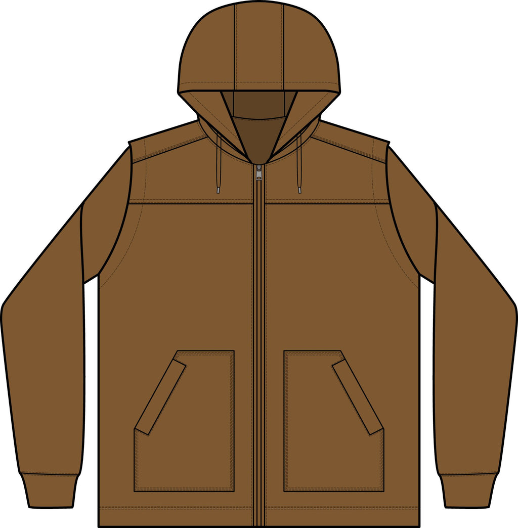 Duck Fleece Full-Zip Hooded Jacket – Crab Island Radio