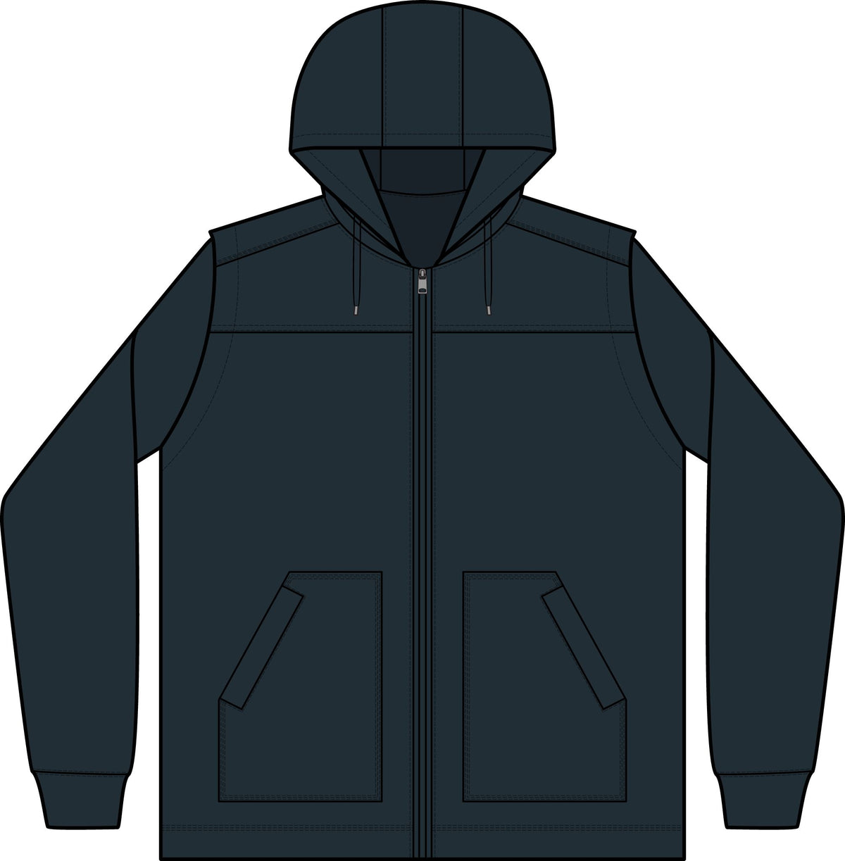 Duck Fleece Full-Zip Hooded Jacket – Crab Island Radio