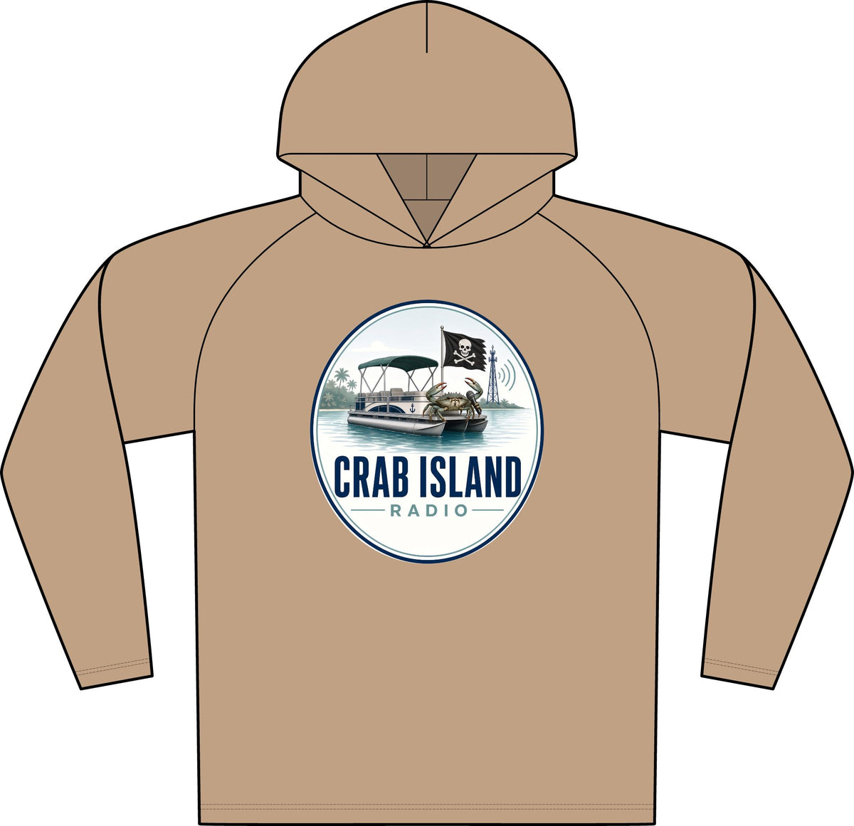 Men's Cotton Long-sleeve – Crab Island Radio