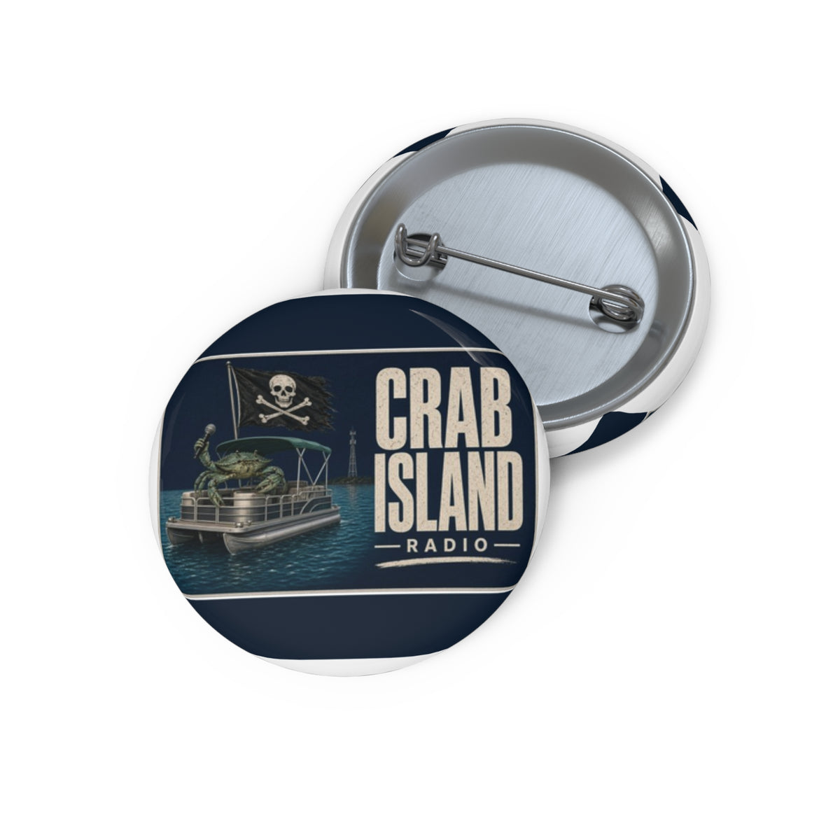 Custom Pin Buttons – Pirate Crab
