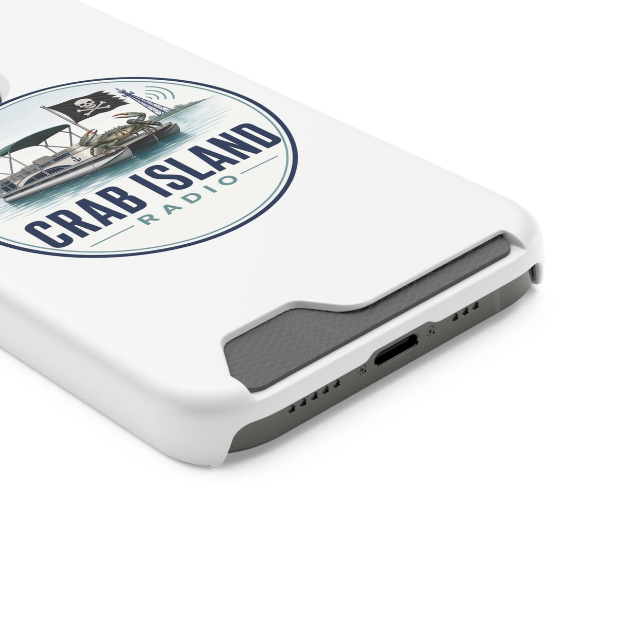 Phone Case With Card Holder – Crab Island Radio
