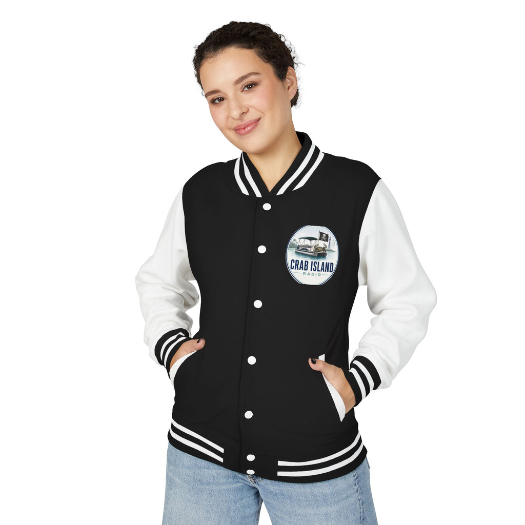 Unisex Heavyweight Letterman Jacket – Crab Island Radio