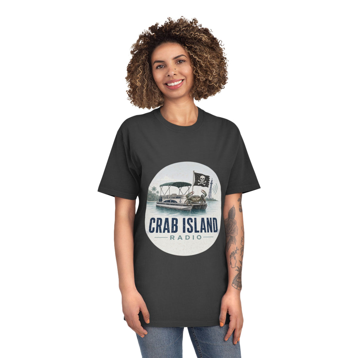 Unisex Faded Shirt – Crab Island Radio
