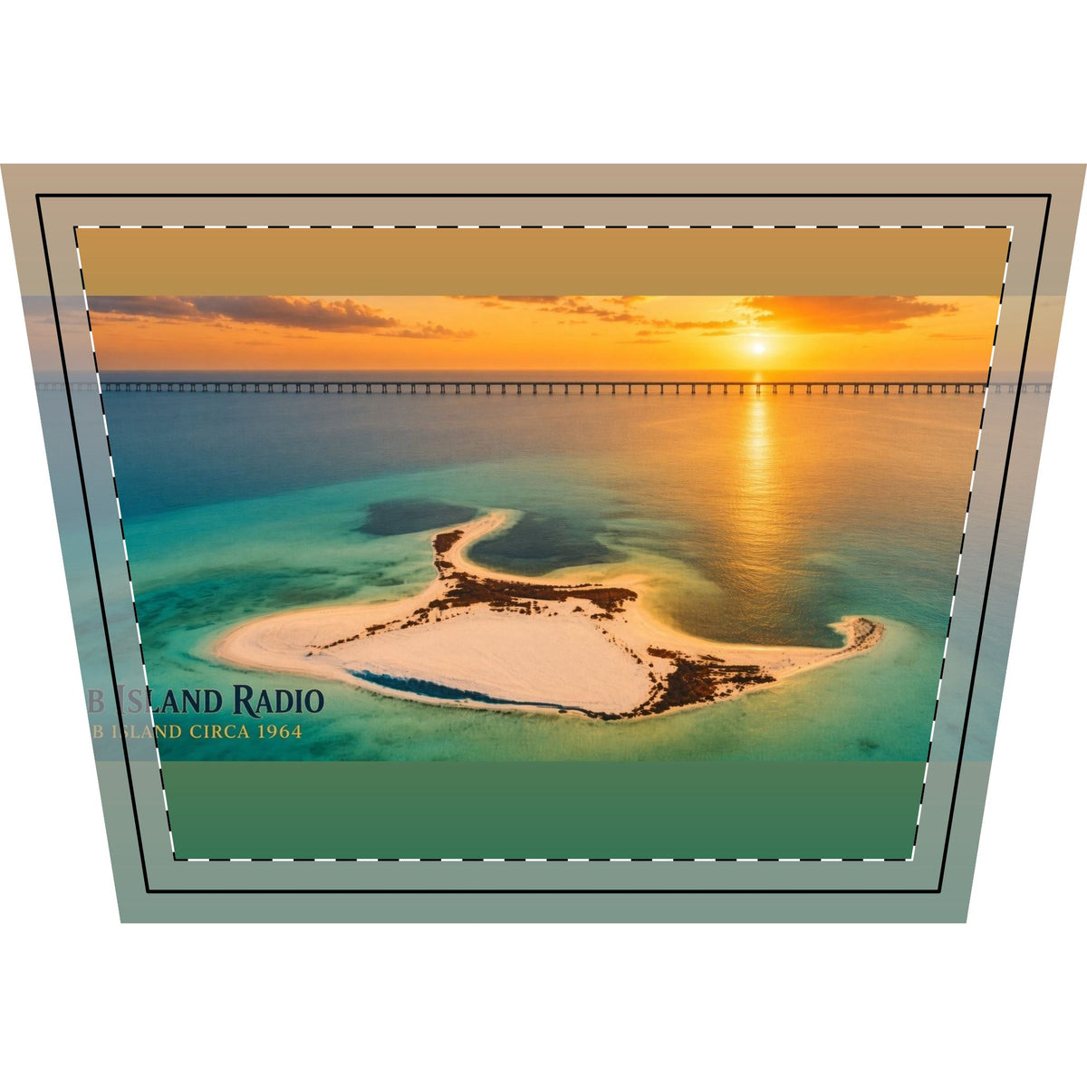 Leather Toiletry Bag – Island Sunset