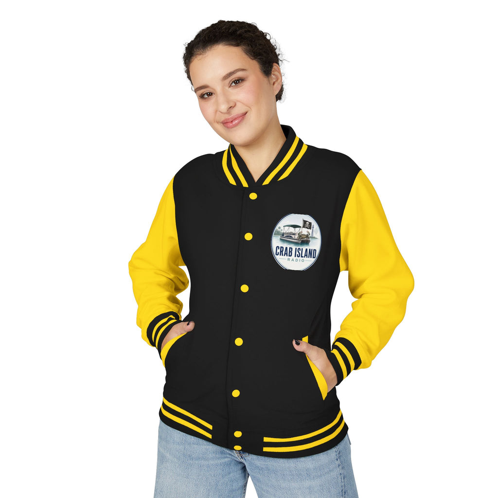Unisex Heavyweight Letterman Jacket – Crab Island Radio