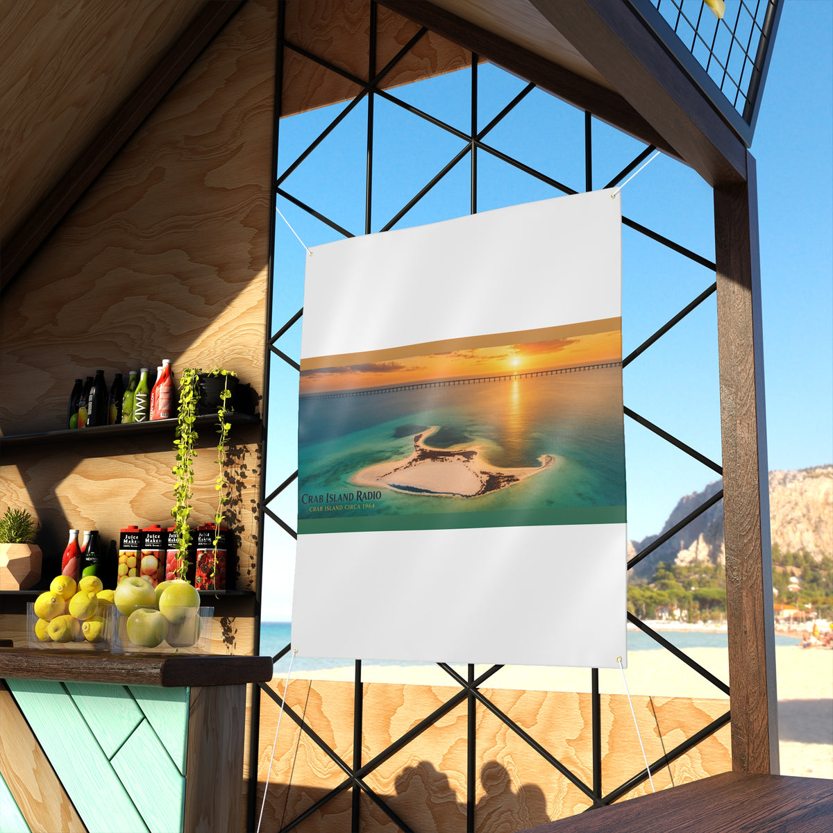 Matte Banner – Island Sunset