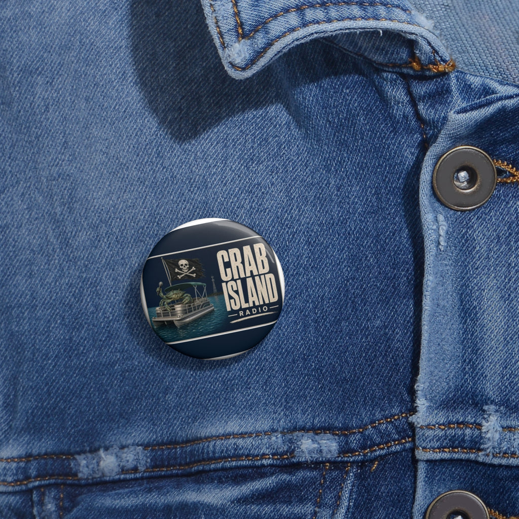 Custom Pin Buttons – Pirate Crab
