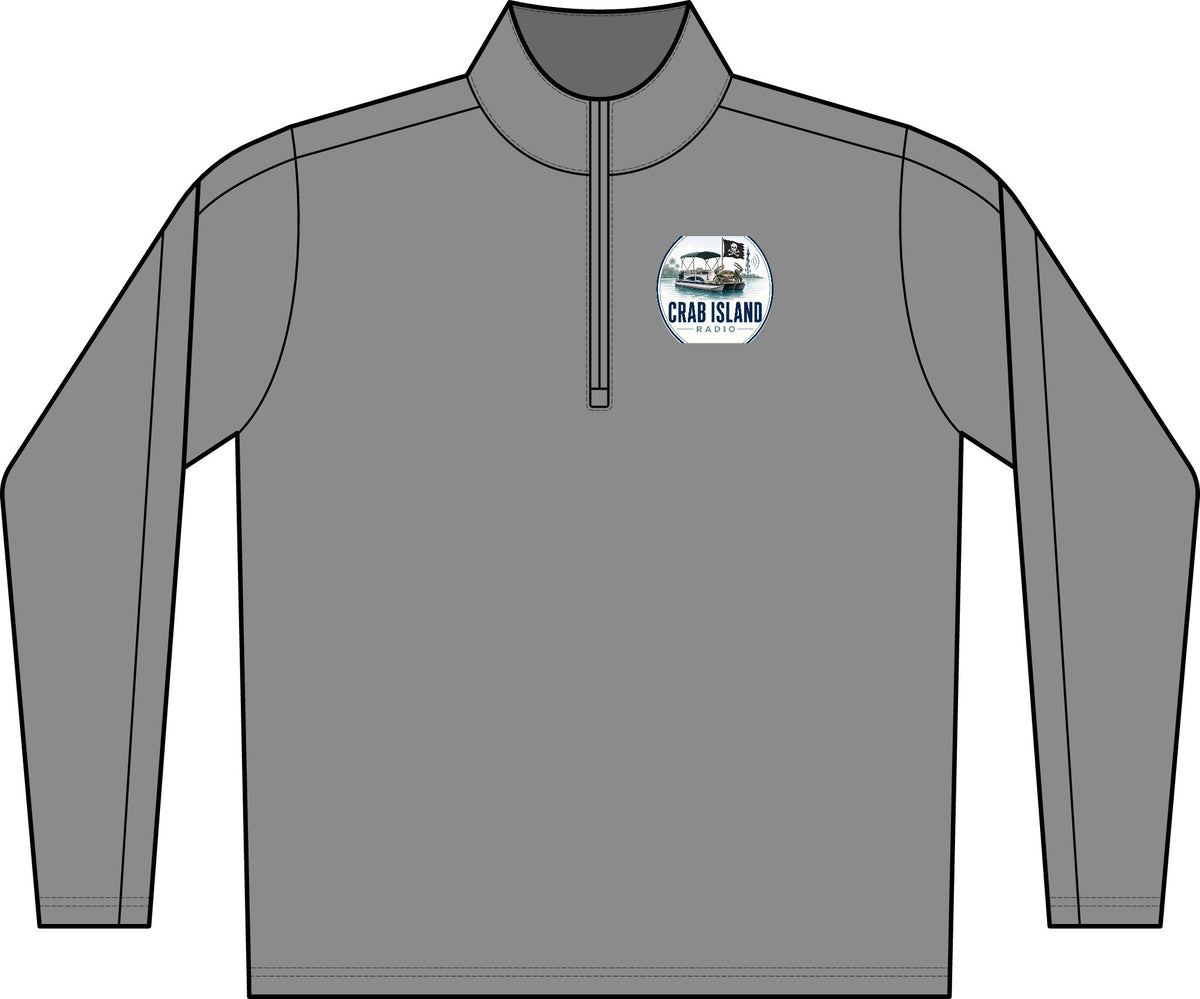 PosiCharge Electric Heather Colorblock 1/4-Zip Pullover – Crab Island Radio