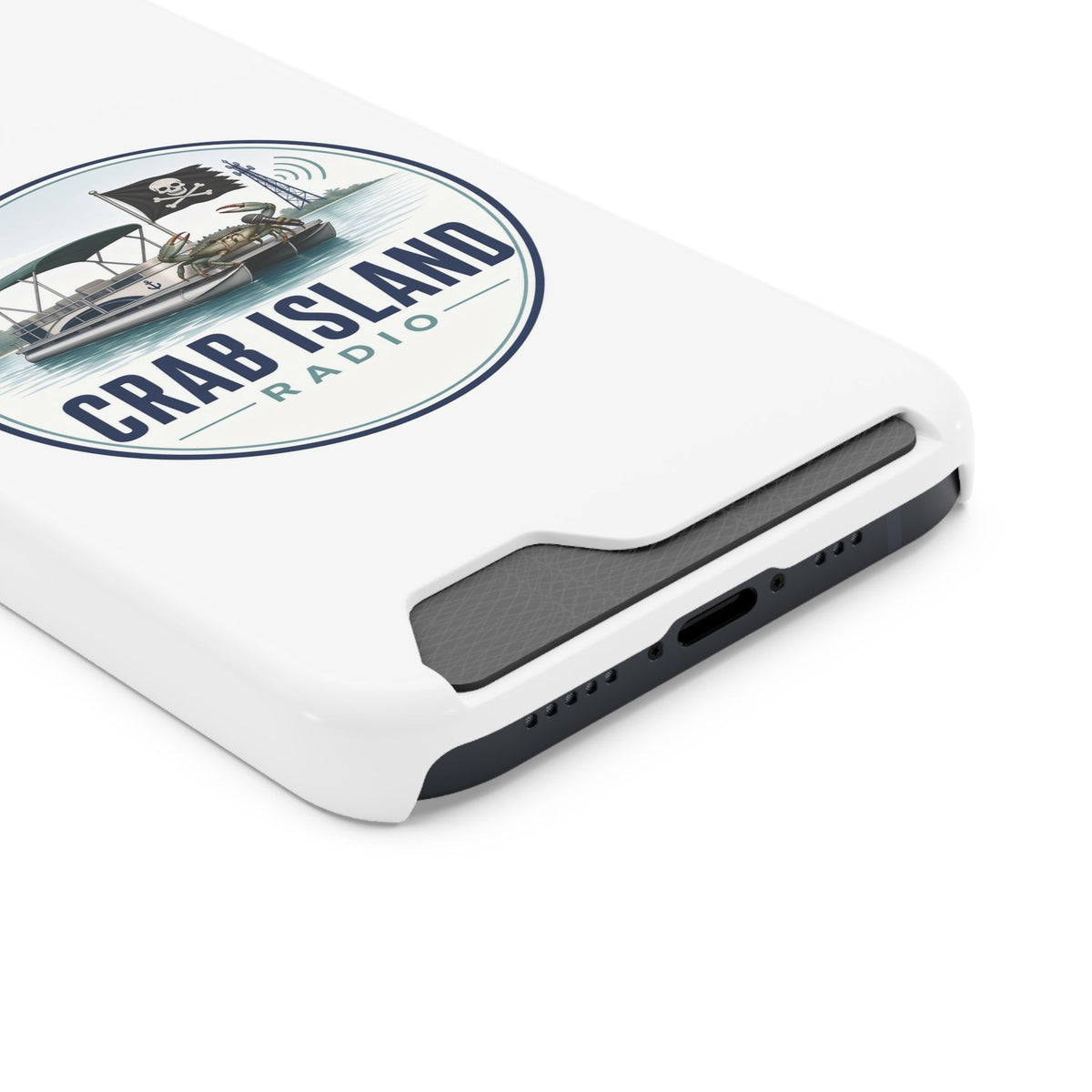 Phone Case With Card Holder – Crab Island Radio