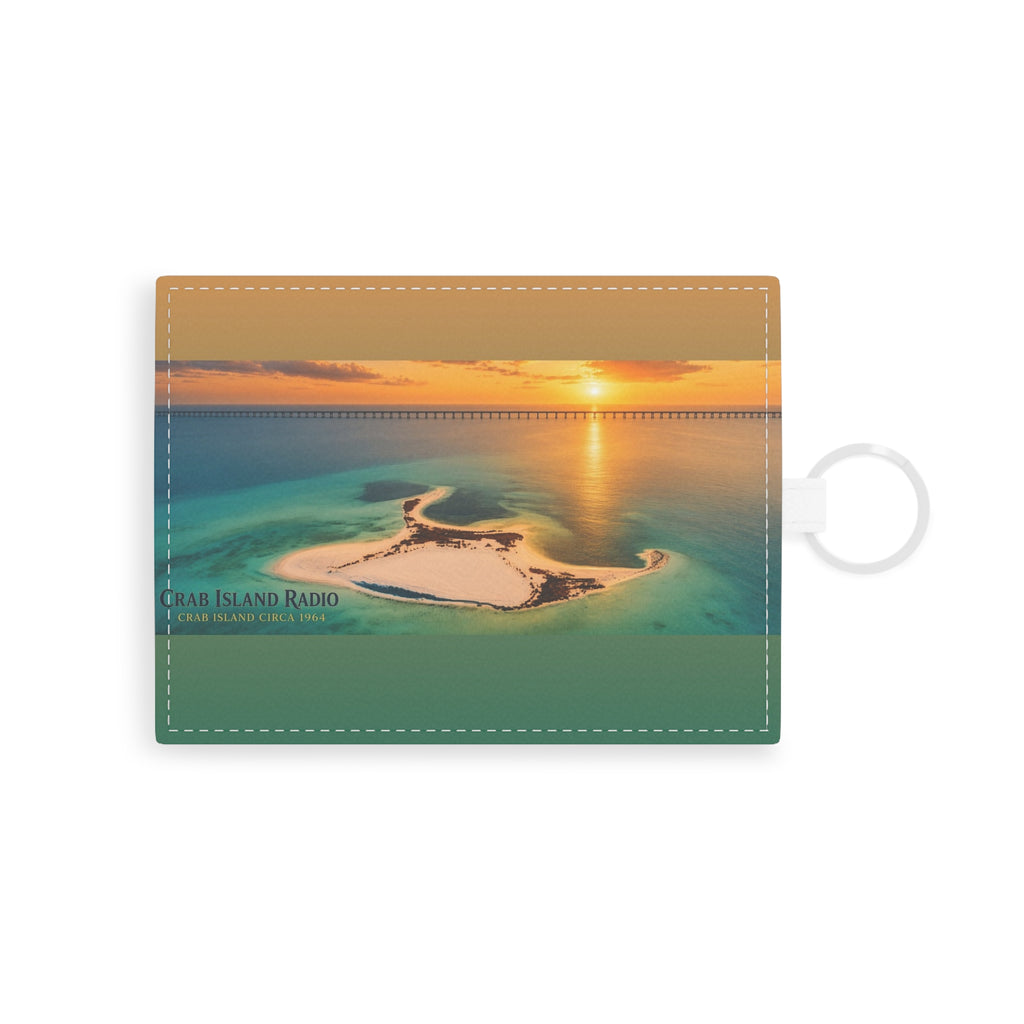 Saffiano Leather Card Holder – Island Sunset