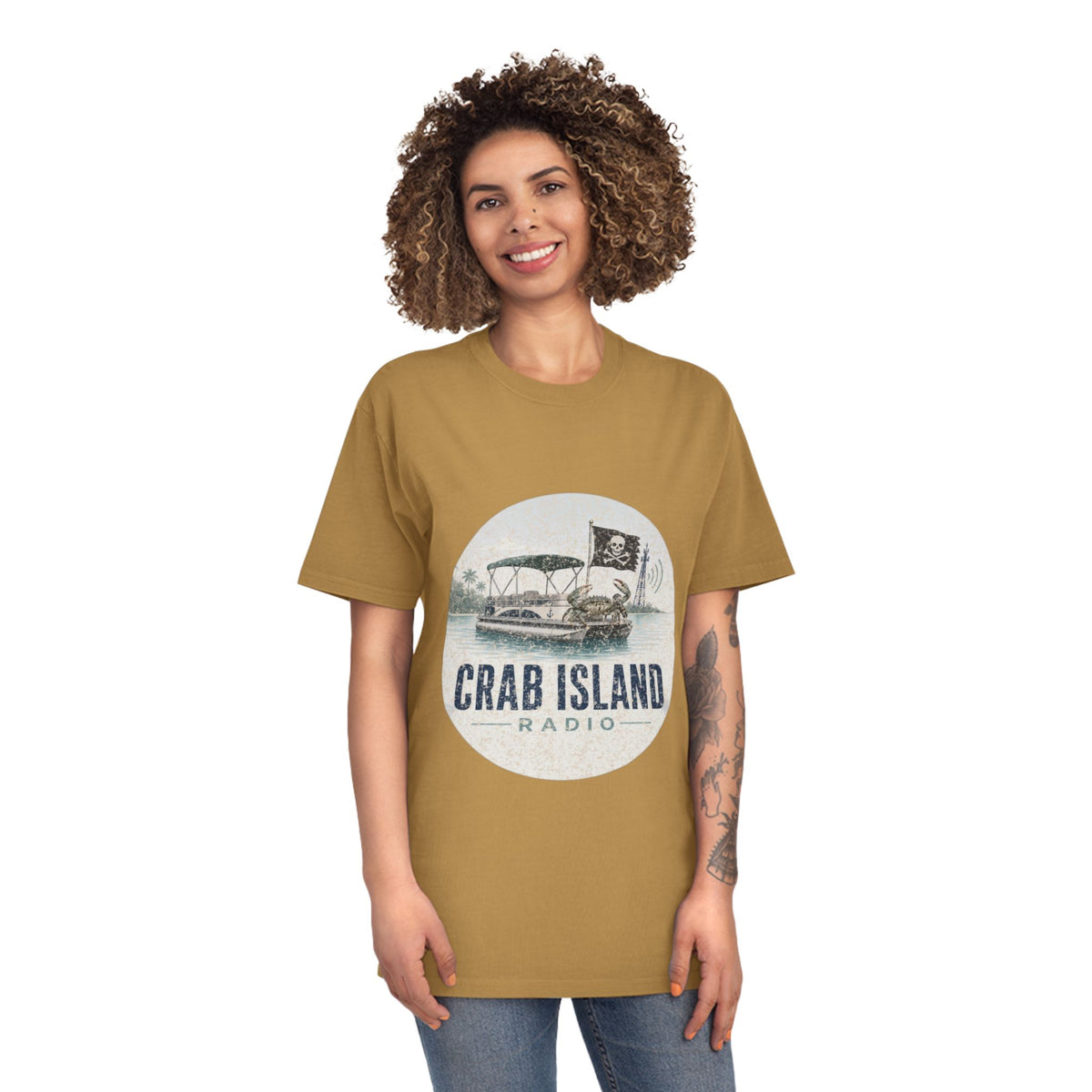 Unisex Faded Shirt – Crab Island Radio
