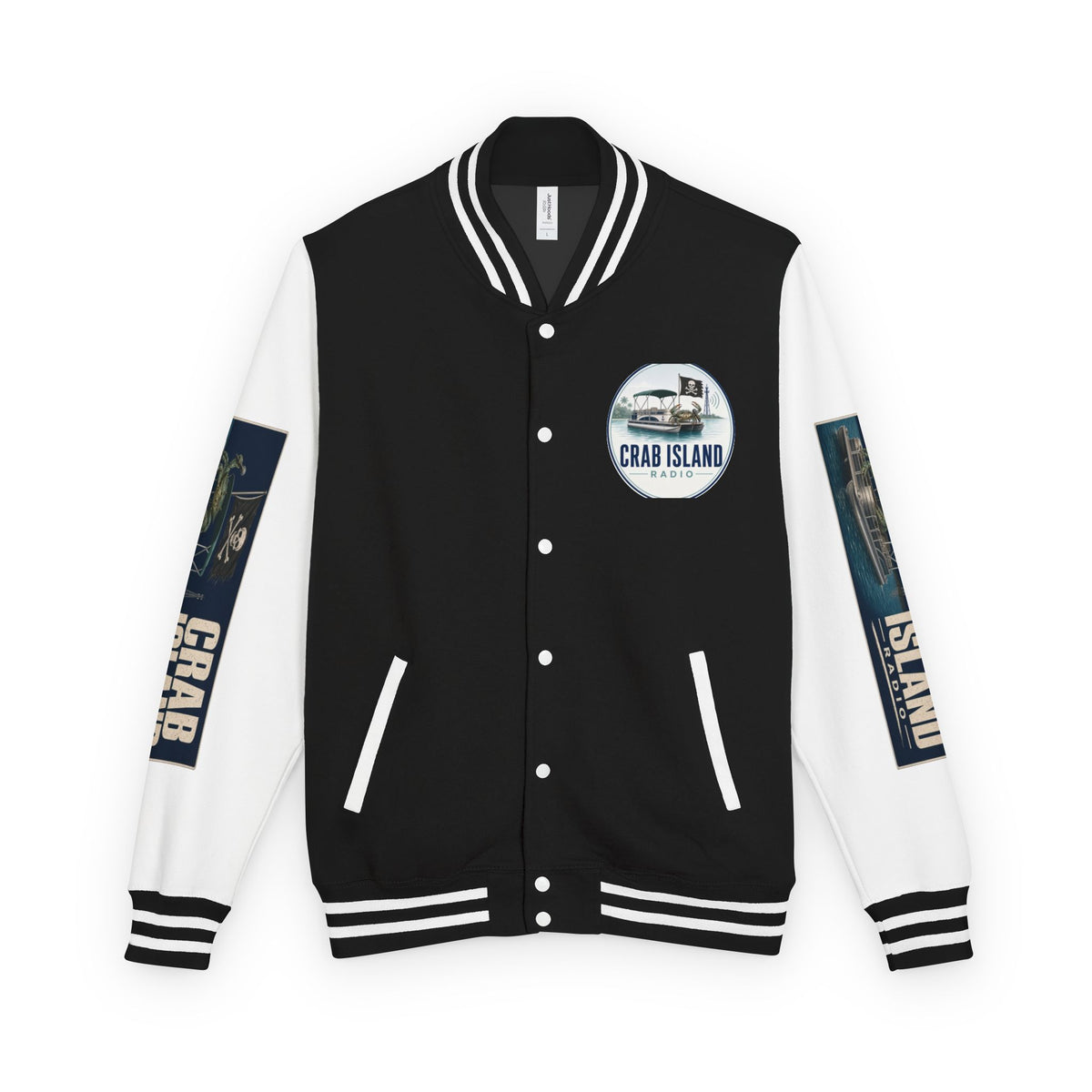 Unisex Heavyweight Letterman Jacket – Crab Island Radio