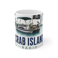 Crab Island Radio Badge Coffee Mug - 11oz