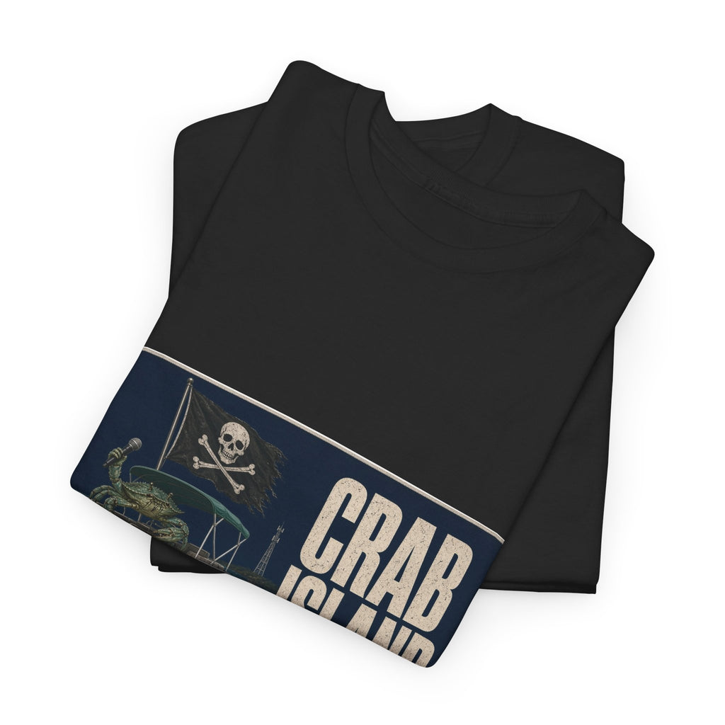 Crab Island Radio Pirate Crab T-Shirt – Destin Florida Pontoon Tee