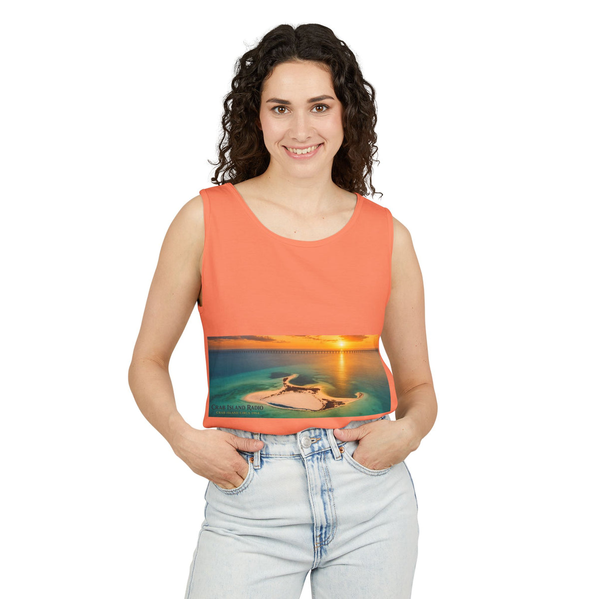 Crab Island Radio Men's Island Sunset Tank Top