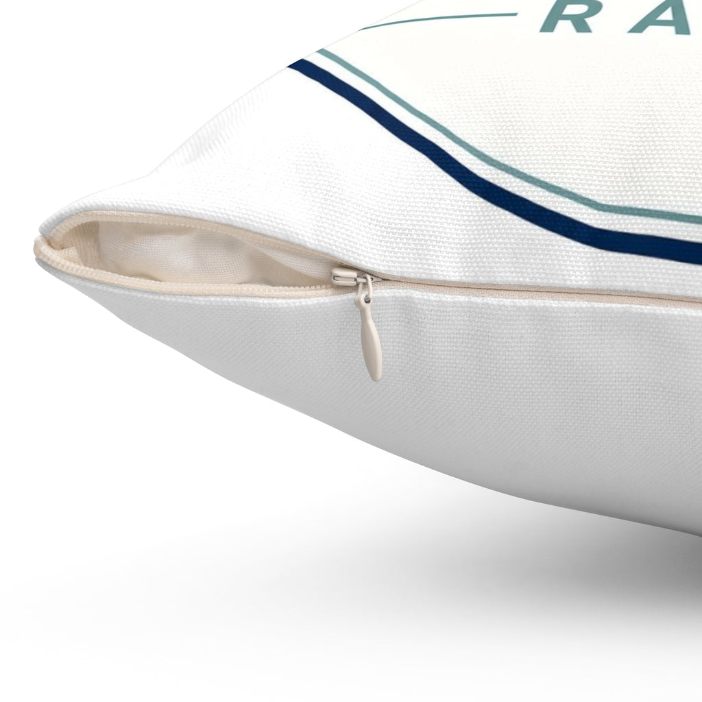 Spun Polyester Square Pillow – Crab Island Radio