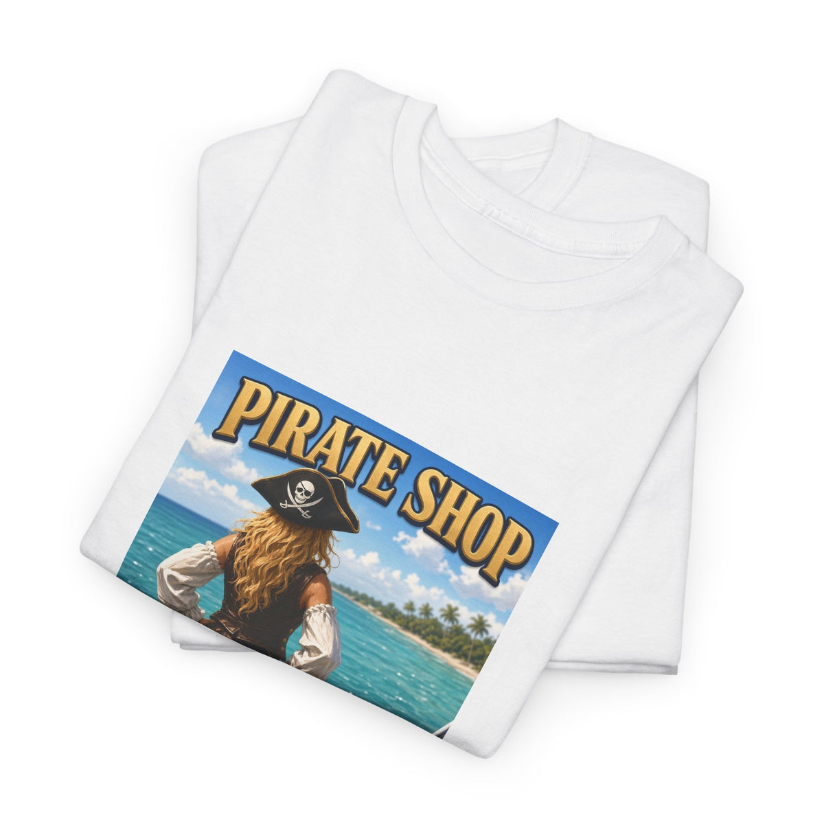 Crab Island Radio Pirate Shop Boat Tee