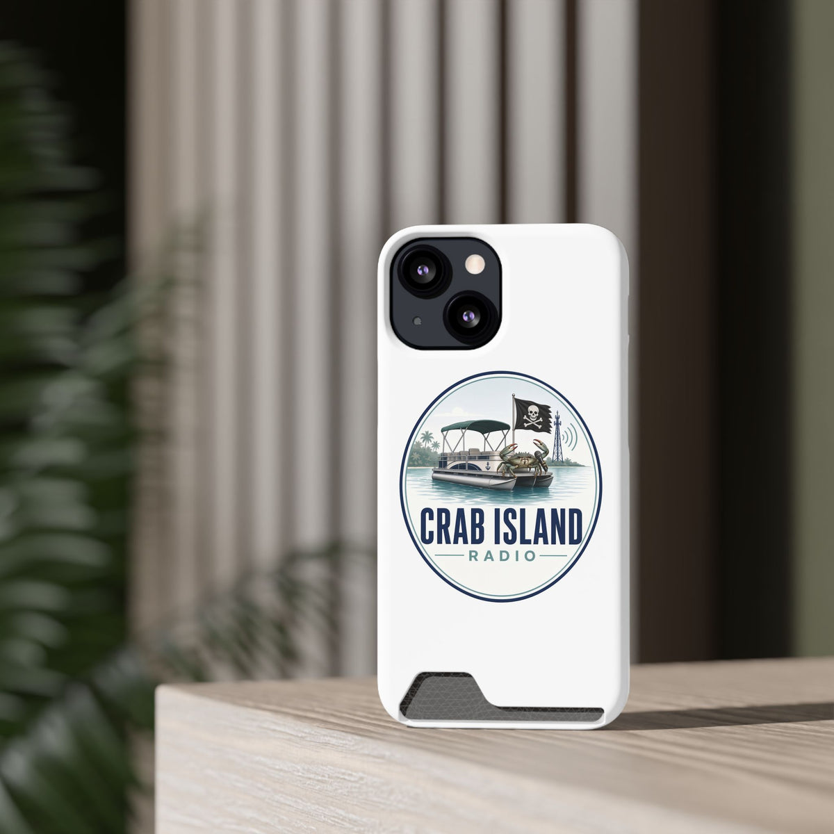 Phone Case With Card Holder – Crab Island Radio