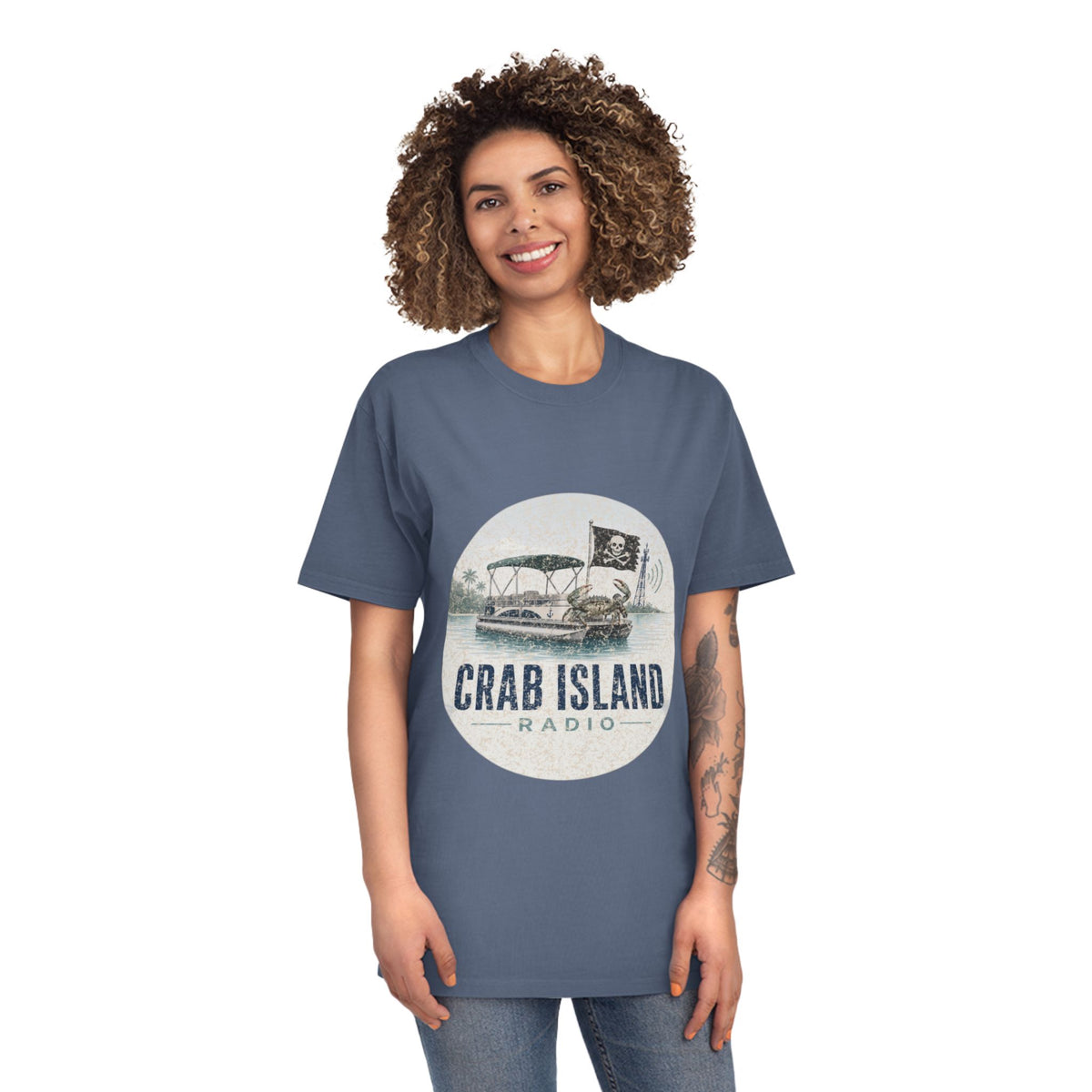 Unisex Faded Shirt – Crab Island Radio