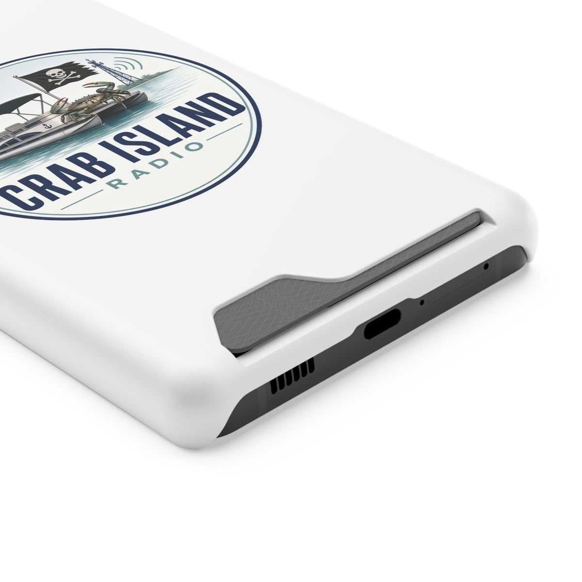 Phone Case With Card Holder – Crab Island Radio