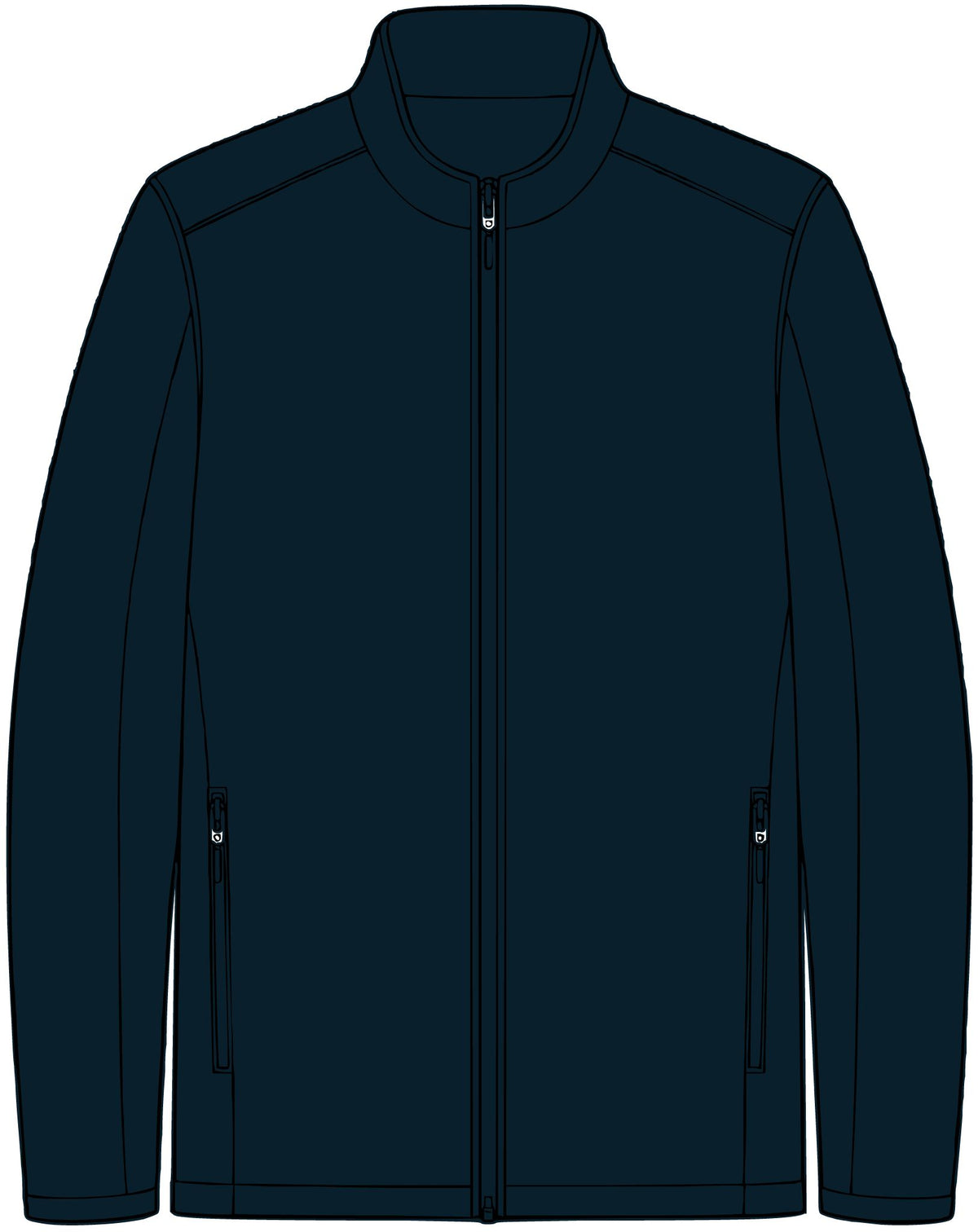 Men's Two-Layer Fleece Bonded Soft Shell Jacket – Crab Island Radio