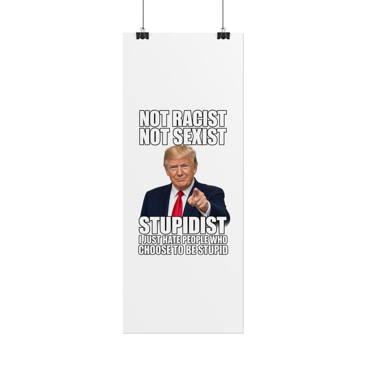 STUPIDIST Funny Meme Poster – Political Humor Wall Art