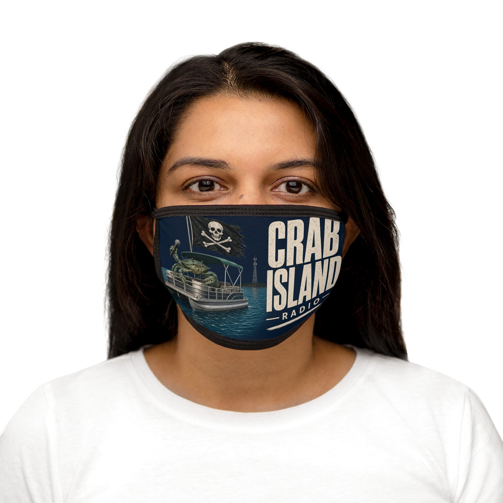 Mixed-Fabric Face Mask – Pirate Crab