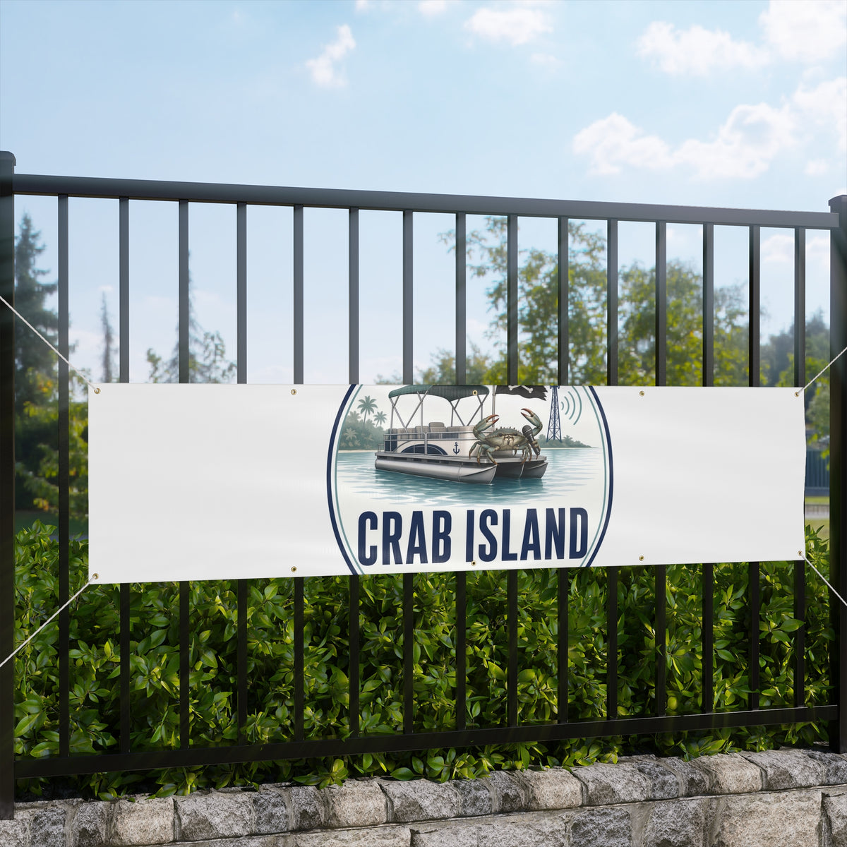 Matte Banner – Crab Island Radio
