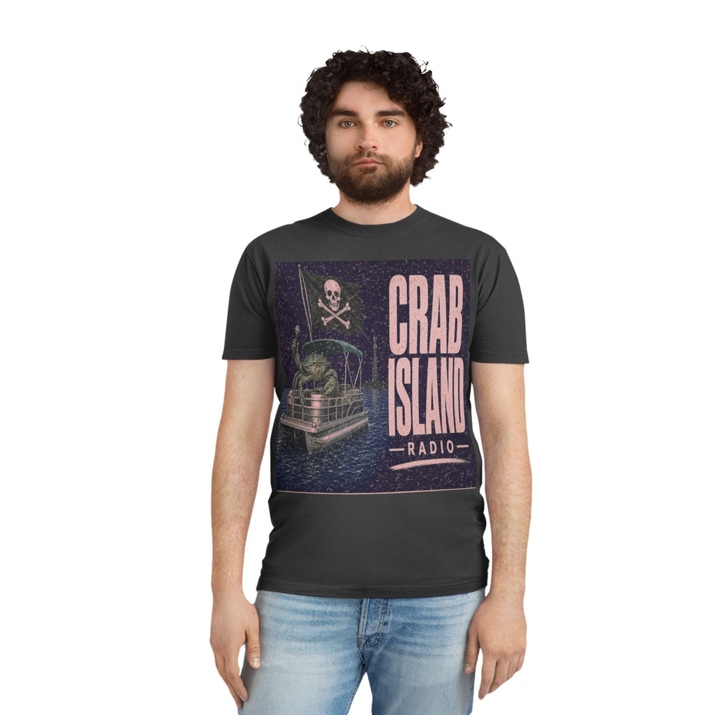 Unisex Faded Shirt – Pirate Crab – Girl Colors (Plum & Rose)
