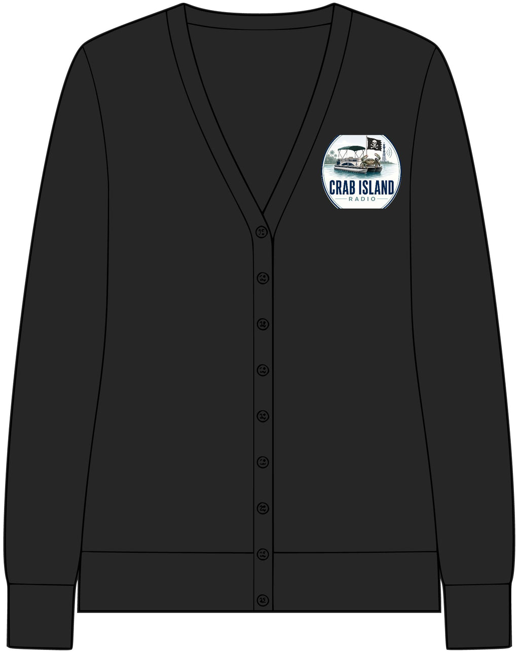 Women's Concept Cardigan – Crab Island Radio