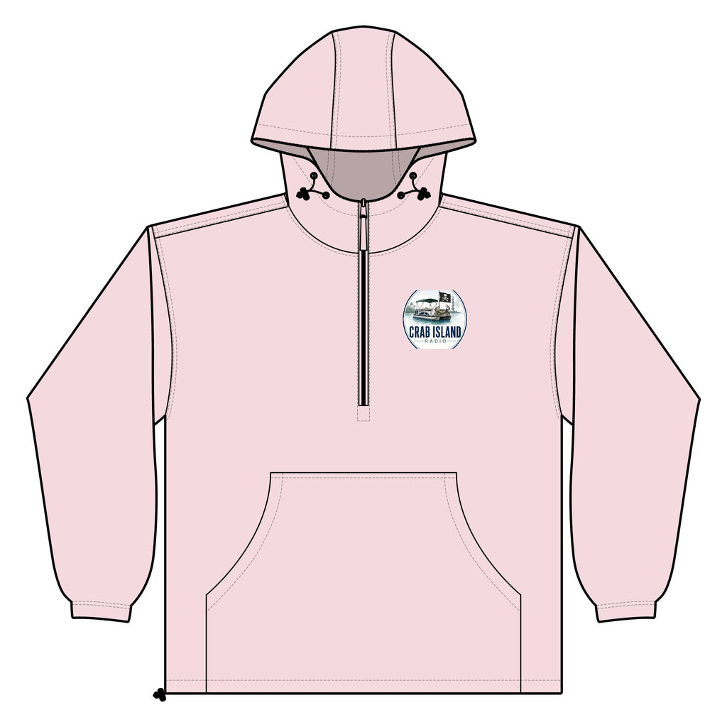 Unisex Lightweight Quarter-Zip Windbreaker Pullover Jacket – Crab Island Radio