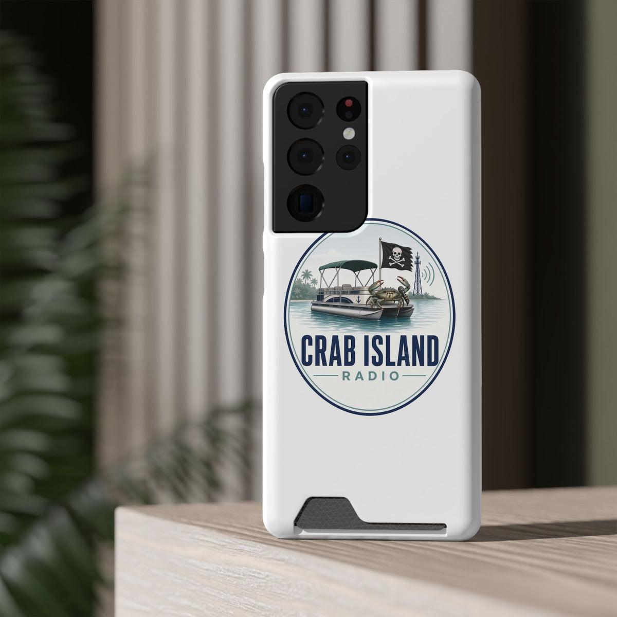 Phone Case With Card Holder – Crab Island Radio