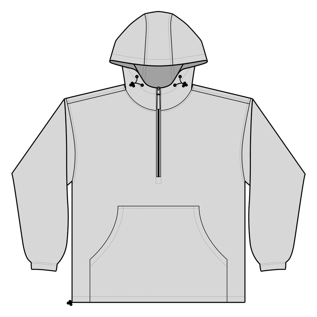 Unisex Lightweight Quarter-Zip Windbreaker Pullover Jacket – Crab Island Radio